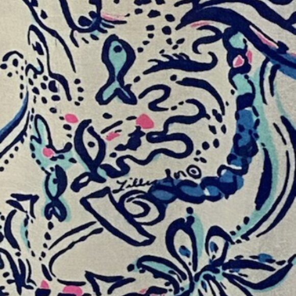 LILLY PULITZER Target Womens XS White Airy Maxi Caftan Cover Up Beach Resortwear - Picture 5 of 8